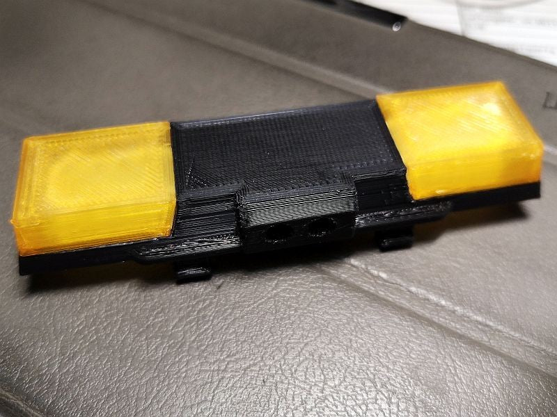 Dach Licht für alle Bruder Modelle in Orange mit Rücklicht